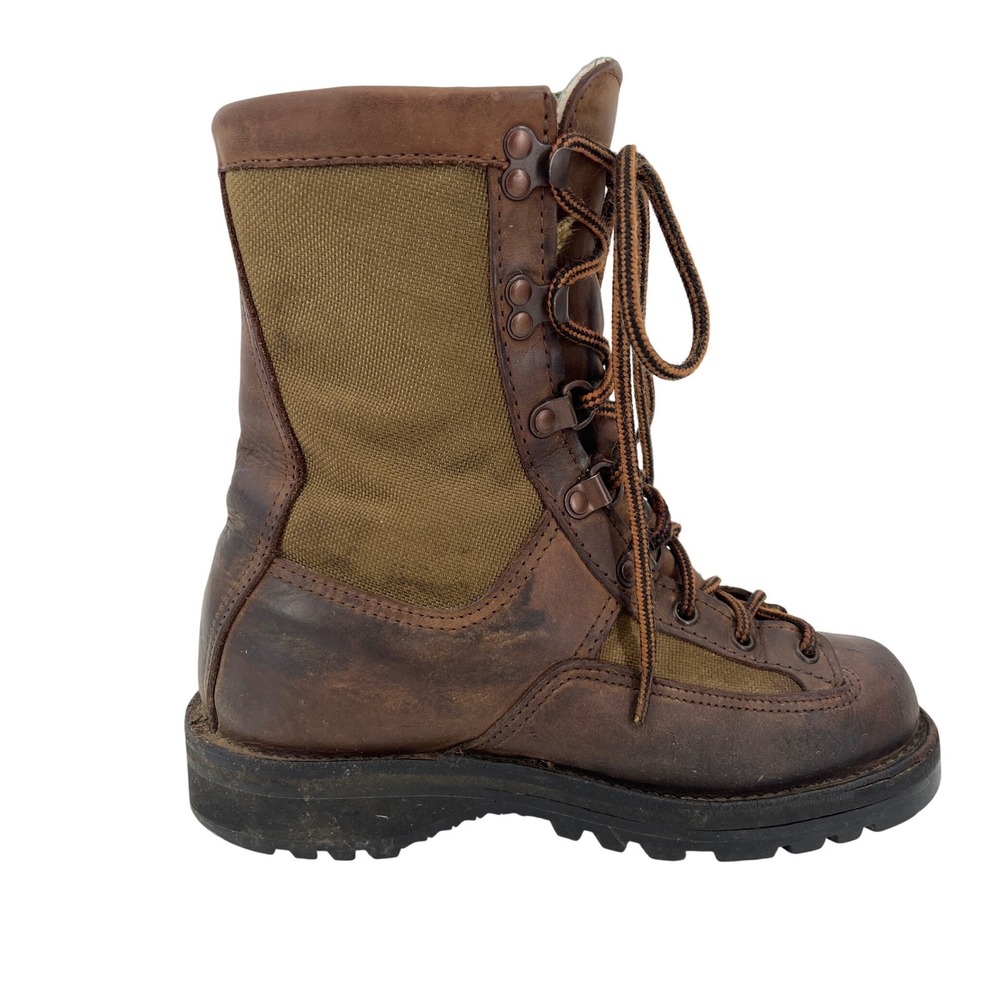 Danner Vintage Grouse Women's 6 Men's 4.5 Brown Leather‎ Canvas Vibram SoleBoots